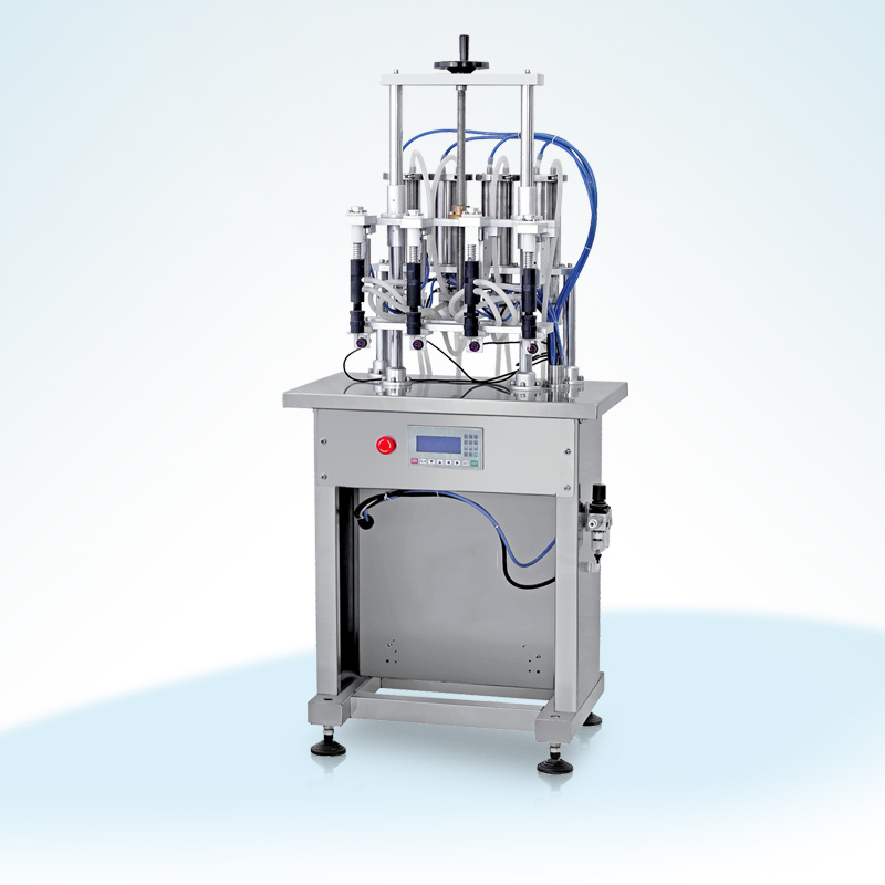 四頭氣動香水灌裝機